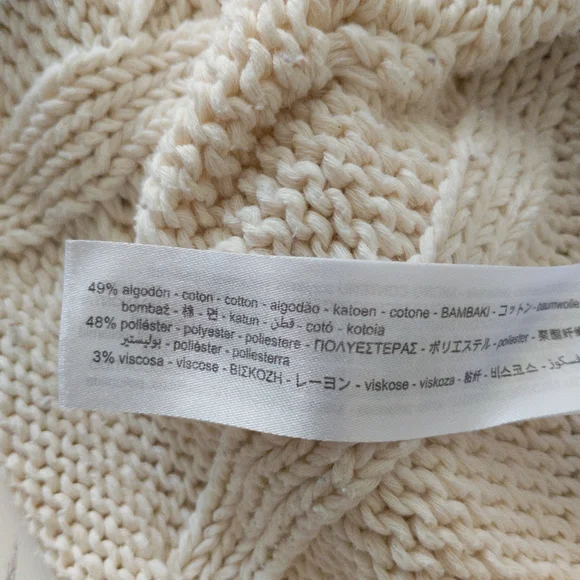Zara Cable Knit Sweater Size Small - Picture 5 of 8